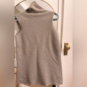 The Row Beige Sleeveless Turtleneck